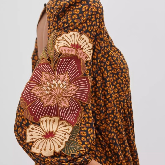 Farm Rio  Embroidered Maxi Dress - Picture 3 of 9